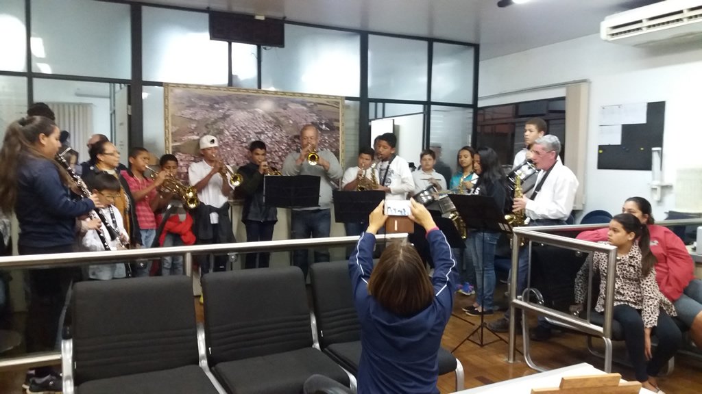 A Banda Municipal faz apresentação nessa Casa de Lei